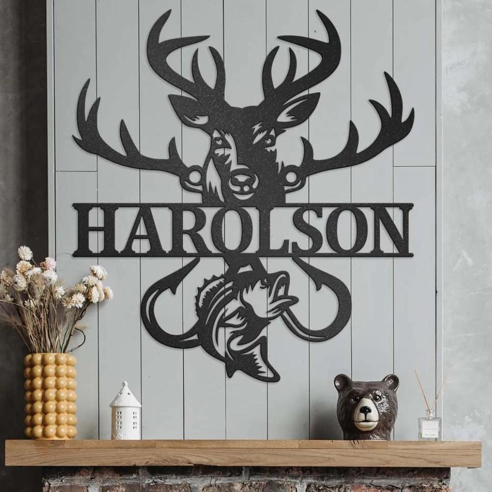 🇨🇦 Hunting And Fishing Metal Sign - Personalize With Your Own Custom T –  lakelifedecor